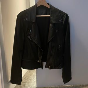 BlankNYC Black Faux Leather Moto Jacket